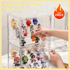 Large Capacity Blind Box Storage Display Stand Transparent Collectible Doll Bubble Display Case Anti-dust Figure Showcase