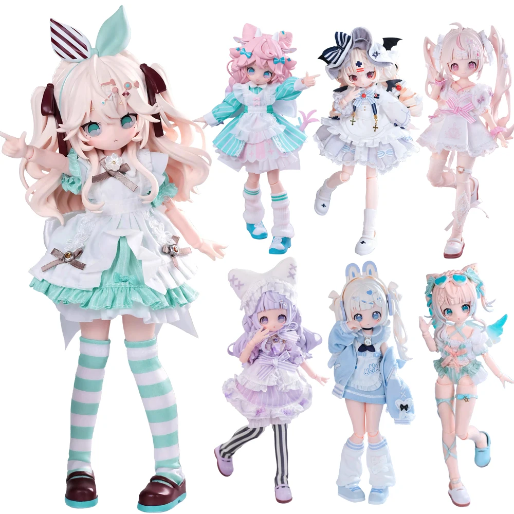 In Stock Wanmeng Sugary Girls 1/8Mjd Blind Box Movable Doll Action Figure Doll Trendy Toy Ornaments Figure Cute Boy Girl Gift