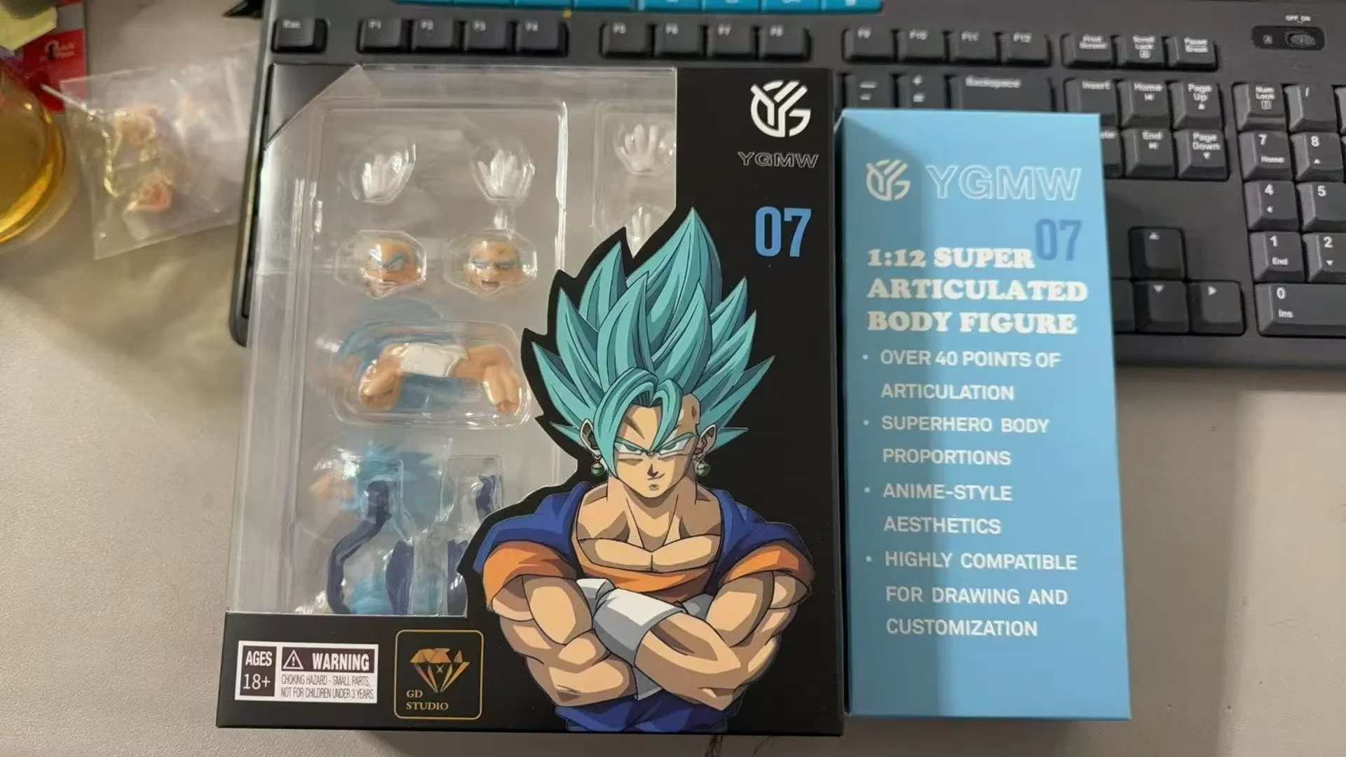 IN STOCK New YGmw Studio OC Toys 07 Vegetto Anime Action Figure Dragon Ball SHF Vegito SSJ Super Saiyan3.0 Figure Body Model Toy - Image 7