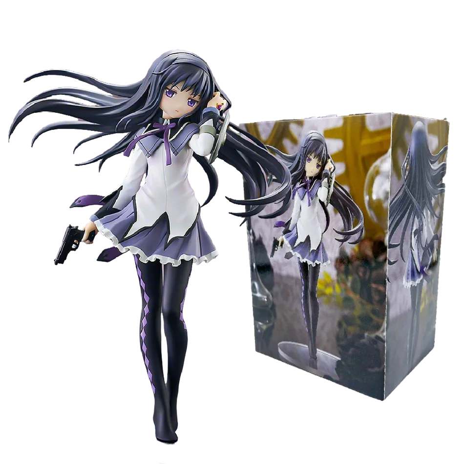 Anime Puella Magi Madoka Magica Figure 17cm Akemi Homura Action Figural Pvc Model Kawaii Decoration Doll Kids Toy Birthday Gift - Image 8