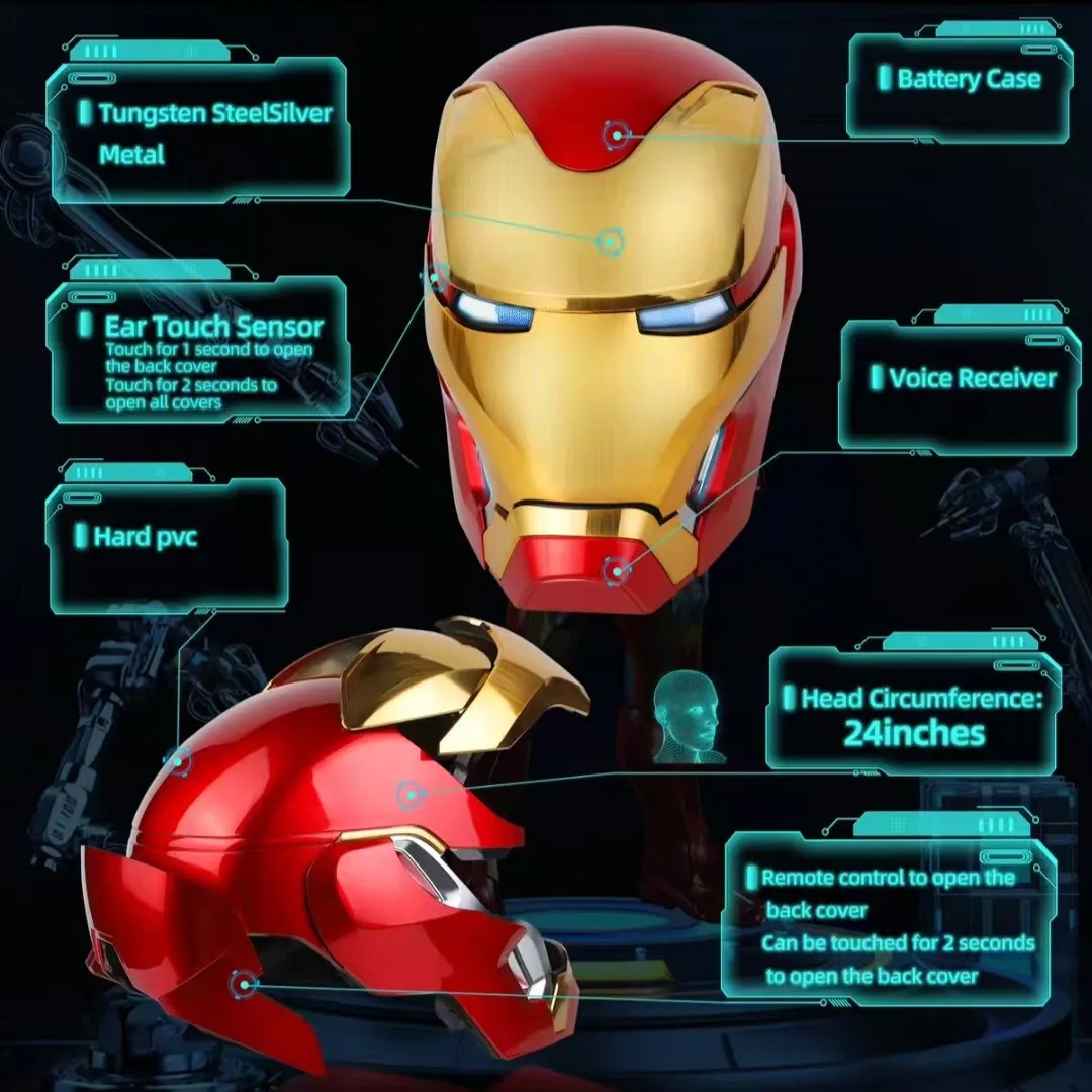 Iron Man MK50 Figure 1:1 Wearable Cos Mask Voice-Activated Deformation Helmet Around Animation Derivatives Model Toy Gift Boy - Image 4