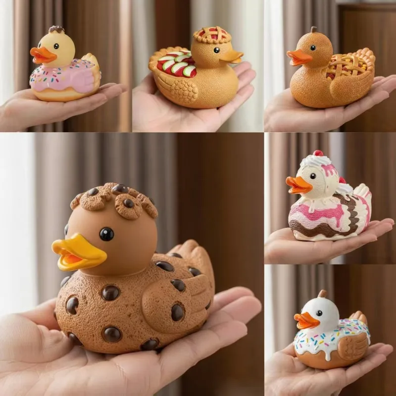 2026 New Adorable Fruit Duck Cute Cake Duck Creative Resin Craftsmanship Decoration Crafts Home Decor