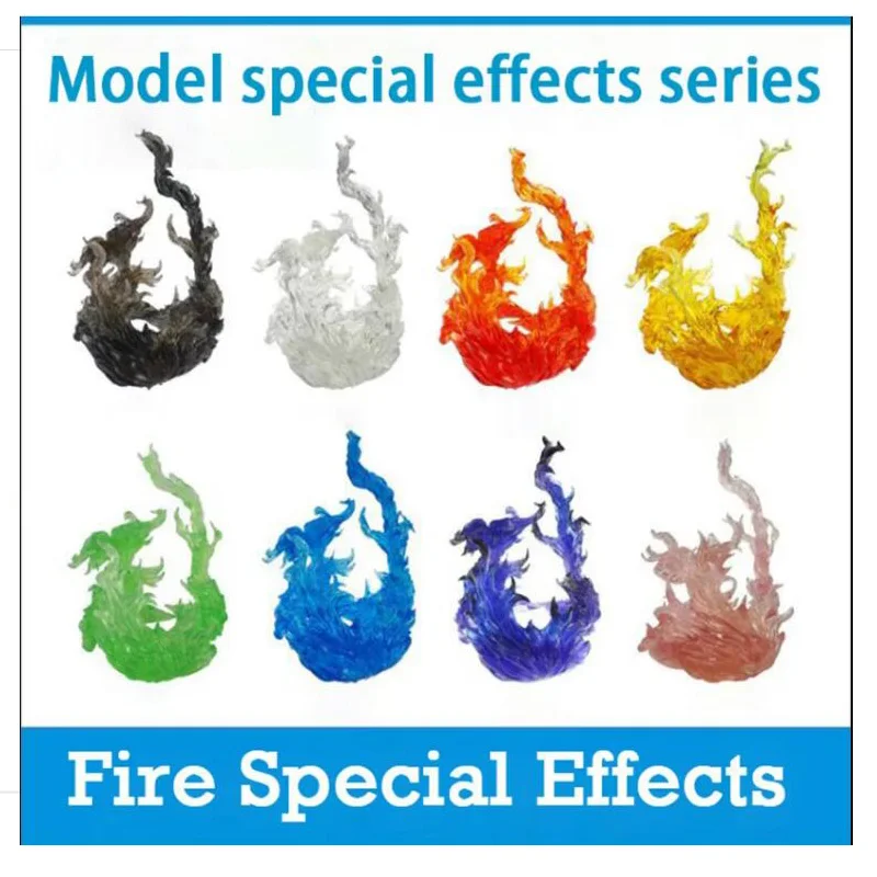 Soul Effect Impact Fire Special Effects Blue Flame Model Plastic Action Figure Display HG/RG SD Rabot/animation Stage Act Suit