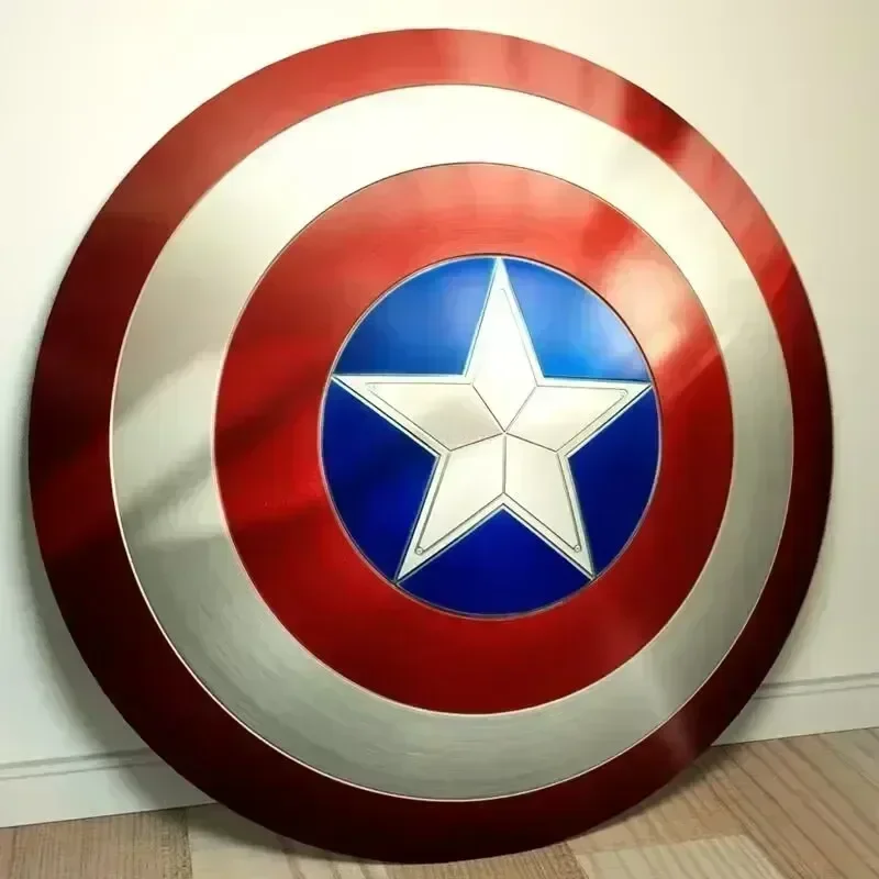 47cm Metal Superhero Captain America Shield Premium Version Model Cosplay Prop Adults And Kids Toys Home Decorat Birthday Gift