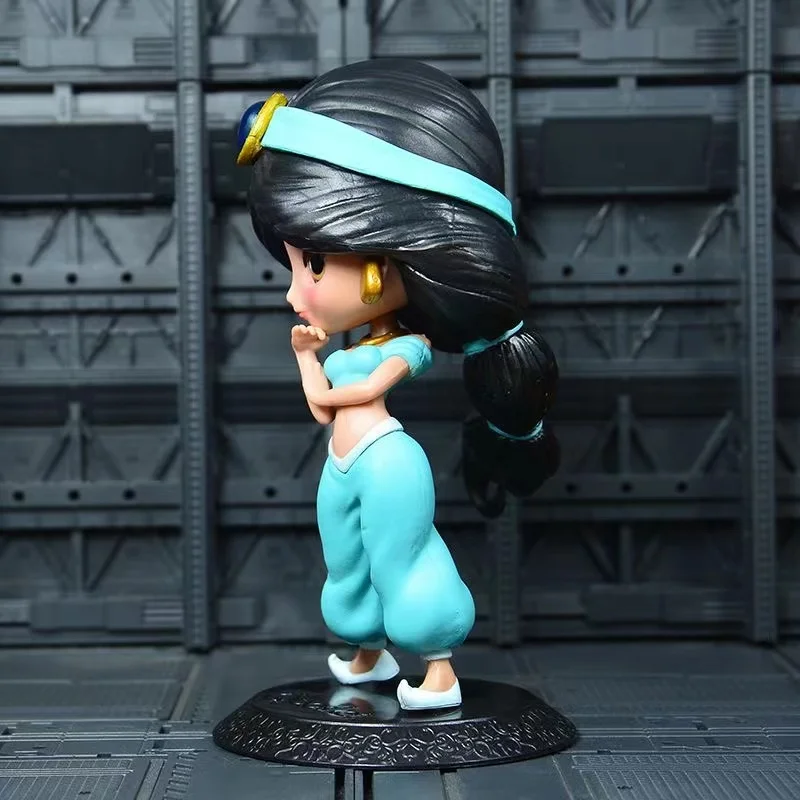 Disney 14cm Q version Princess Aladdin PVC Action Figures Model Doll Toys