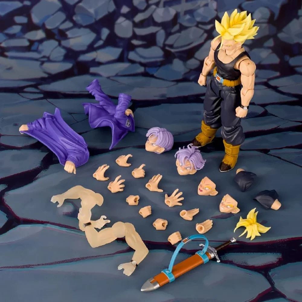 In Stock New Demoniacal Fit Dragon Ball Z Shf Super Saiyan Trunks Action Figure The Coming One Free The Future Figures Anime Toy - Image 5