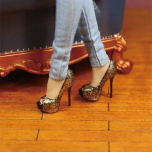 In Stock Feeltoys FT021 1/6 Female Soldier Sexy Pretty Girl Shoes Fish Mouth High Heels 12inch Action Figure Body Toys