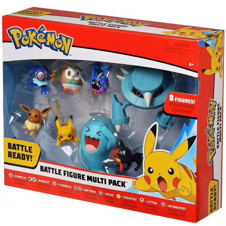 8pcs/set Toy Pocket Monsters Pokemon Pikachu Squirtle Bulbasaur Ash Ketchum Anime Action Figure Toys 8-10CM - Image 8