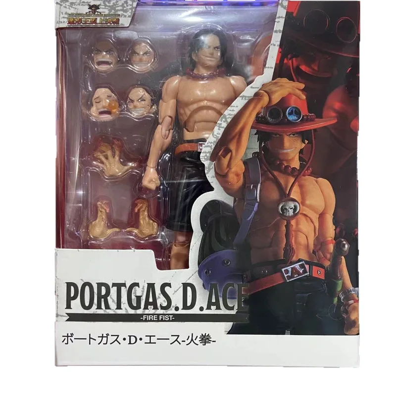 17cm Anime One Piece Super Popular Character Fire Circle Ace Doll Model Joints Can Start To Do High Quality Ornaments Toy Gifts - Image 5