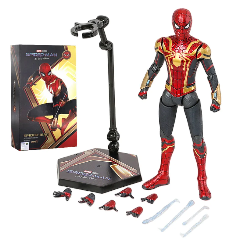 ZD Toy Spider Man No Way Home Marvel legends 1/10 Peter Parker Gold Black Red Model Action Figure collectible Toy