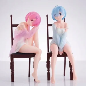 Re:Zero Rem Figure: Anime Beautiful Girl Statue Model, Desktop Decor Ornament Gift for Fans my melody one piece