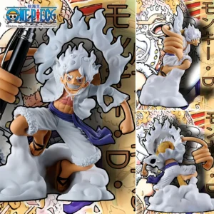 1pc Official One Piece Nika Luffy Desk Pen Holder Figure Ornament Best Gift for Easter/Valentine's Day Must-have for Anime Fans.