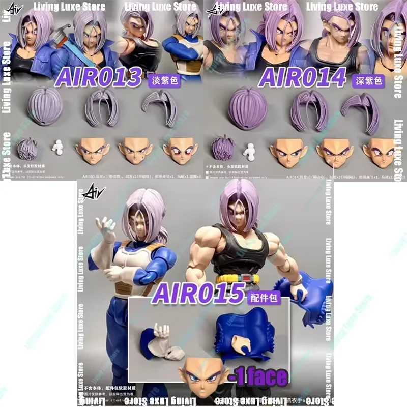 HOT- IN Stock Original Air SHF Dragon Ball Trunks Head Accessories Air013 Air014 Air015 Anime Collection Figures Model Toy Gifts - Image 11