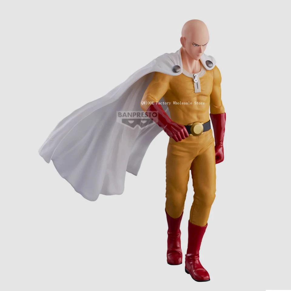 Original Genuine Banpresto One Punch Man Grandista 27cm Saitama Figurine Dolls Action Figure Collection Model Toys QWIOOE