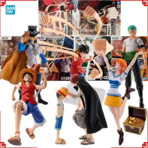 Bandai One Piece Anime Figure SHF Sabo Luffy Romance Dawn Nami Zoro Gum Option Parts Shanks Action Figures Toys For Boys Gift