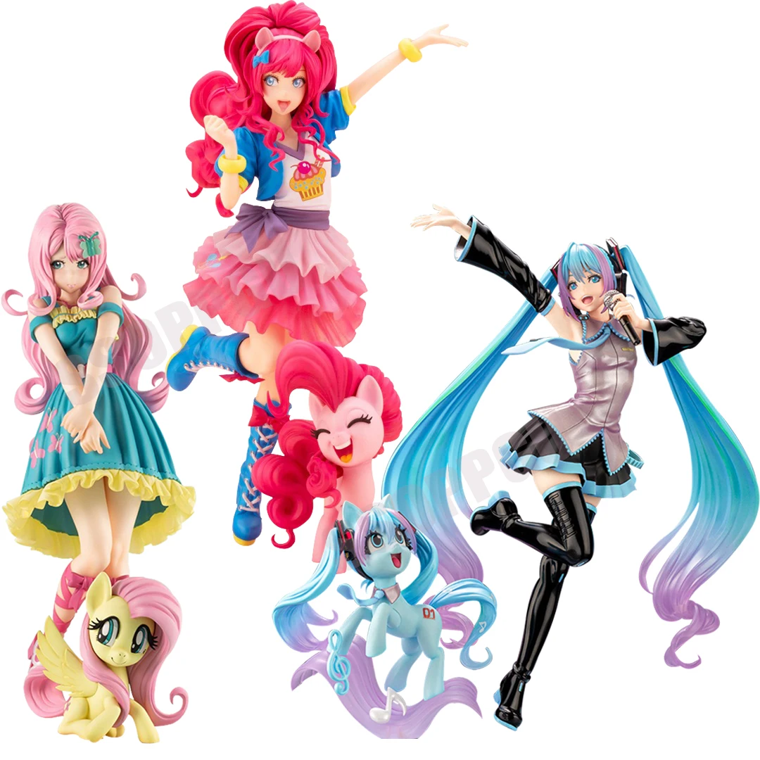 My little Pony Bishoujo Statue Applejack Twilight Sparkle Pinkie Pie Fluttershy 1/7 Anime PVC Action Figure Toy Collection Doll - Image 4