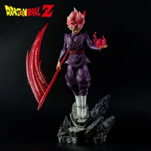 36cm Anime Dragon Ball Black Goku Zamasu Action Figure Super Saiyan Movie Version Dbz Model With  Toys