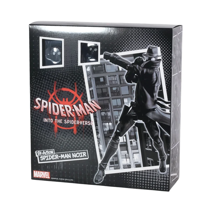Spider Man Noir Peter Parker Ultimate Black Spider Man Earth-90214 Darkness SHF Toys Action Figure Model Kids Gift