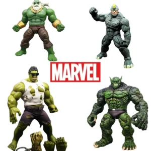 Marvel Movie Peripheral Avengers Hulk Rhino Man Creative Cartoon Joint Movable Doll Hand-made Model Ornament Toy Collection