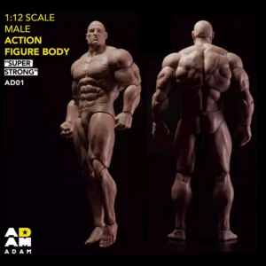 In Stock MUFF TOYS ADAM 1/12 Male Strong Muscle Joint Body 6'' Super Flexible Comic Soldier Action Figure Body Doll