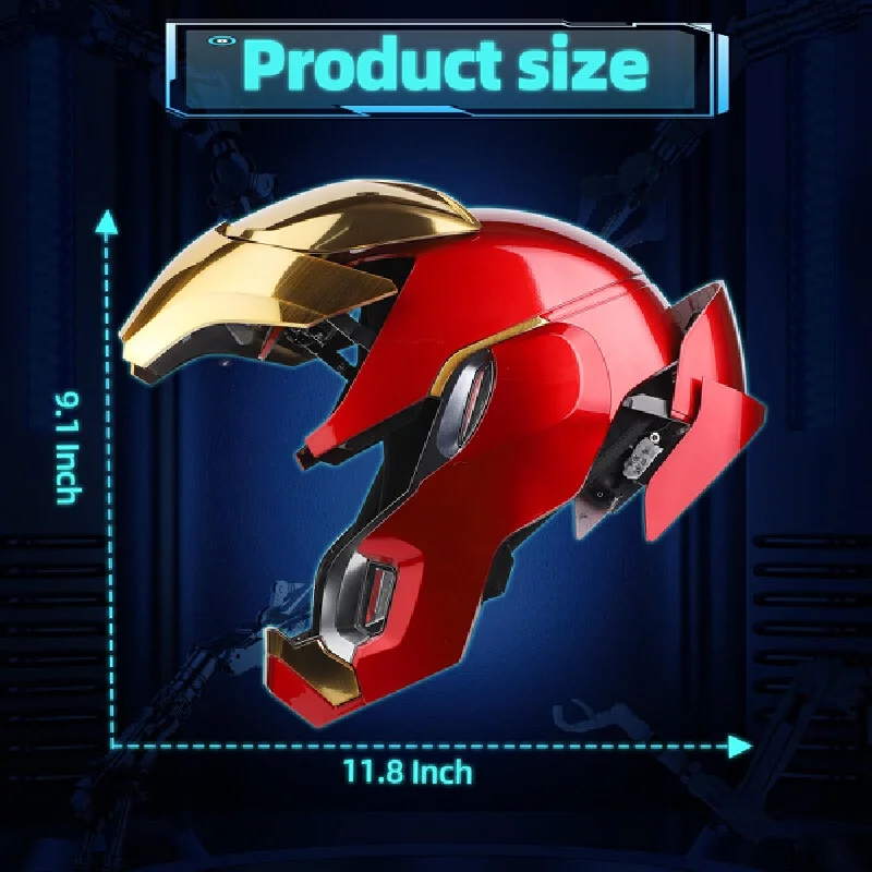 Spot Iron Man Mk5/Mk50 Cosplay Helmet 1:1 Scale Electric Open/Close Feature English Voice Control Collectible Toy For Adults - Image 5