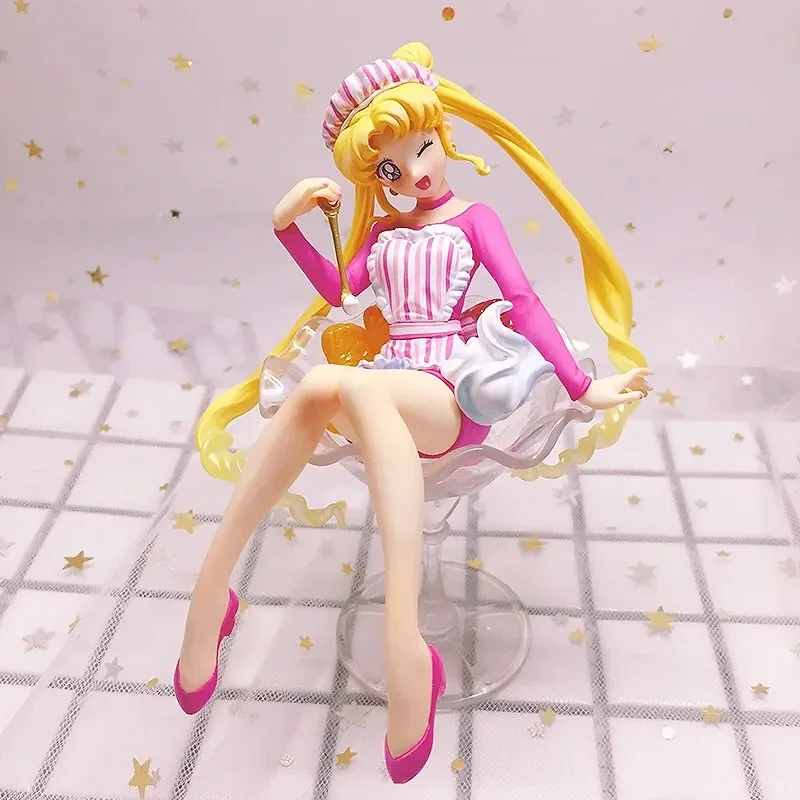 12cm Sailor Moon Anime Figures Tsukino Usagi Action Figurine Pvc Kawaii Cute Model Collection Statue Toys Cute Christmas Gifts