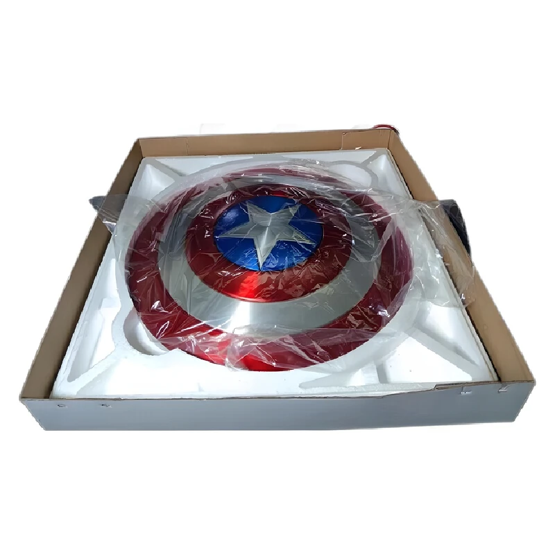 60cm Metal Superhero Captain America Shield Premium Version Model Cosplay Prop Adults And Kids Toys Home Decor Birthday Gift - Image 6