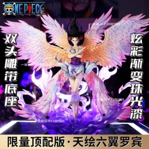 One Piece Nico Robin Seraphim Winged Angel JT GK Statue Duo Head Sculpture Gradient Pearl Coat Anime Collectible Decor Male Gift