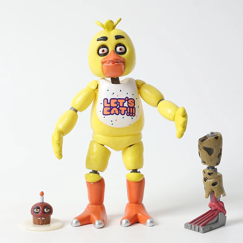 5 Inch Freddy Bonnie Chica Foxy Nightmare Articulated Toy Figure
