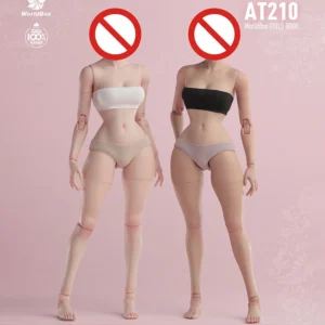 in Stock Worldbox AT210 1/6 Wasp Waist Full Buttock Joint Body 27cm Female Soldier Super Flexible Action Figure Body Doll