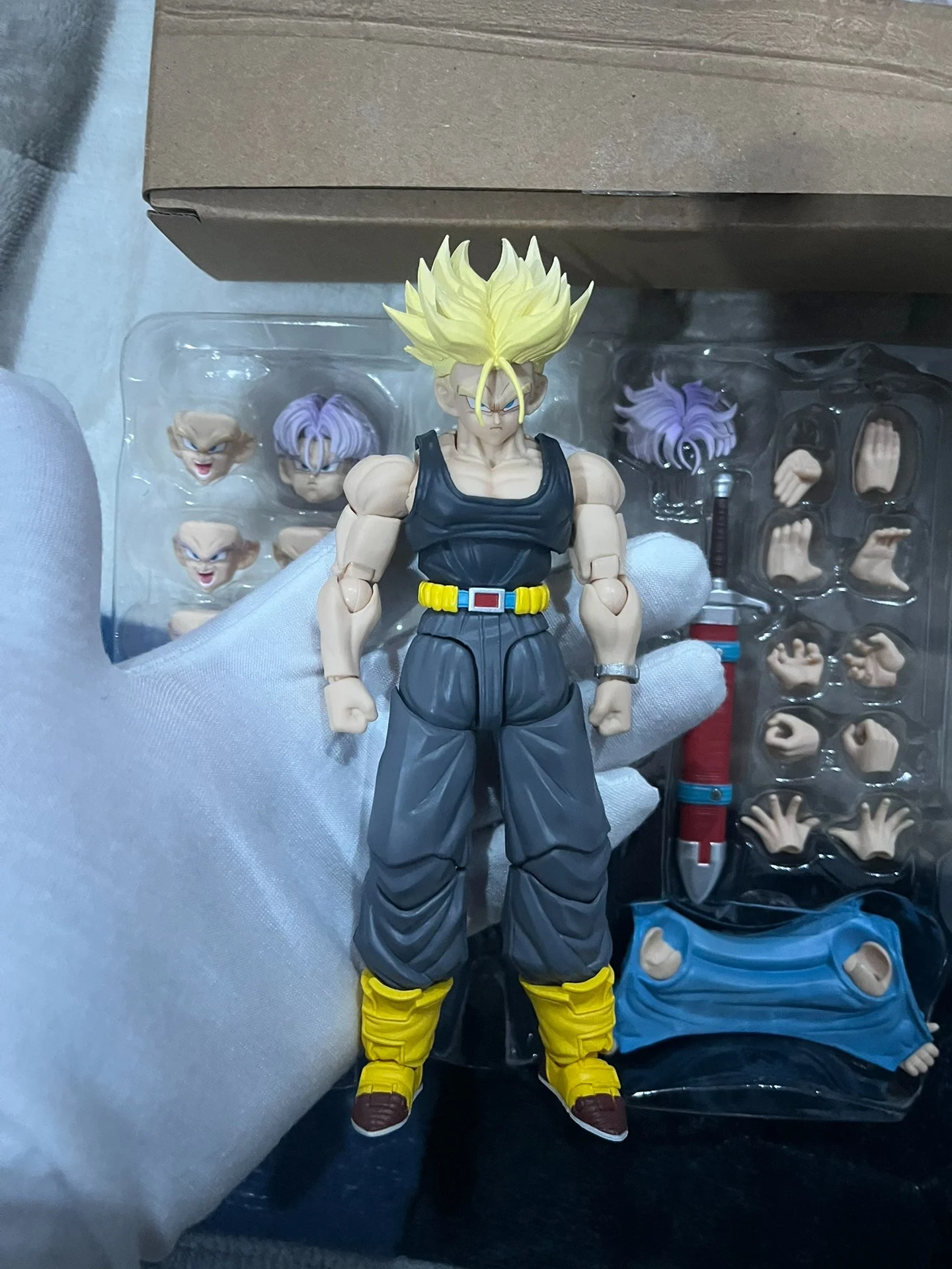Tonsenarttoys Tonsen Arttoys Kamione Trunks 05a 05b Dragon Ball Z Super Saiyan SSJ SSJ2 Anime Action Figures Models Toys Gifts - Image 6