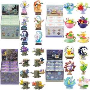 Pokemon Swing Vignette Collection Pikachu Mystery Box Eevee Blind Box Anime Figures Snorlax Surprise Gift Colletions Toy