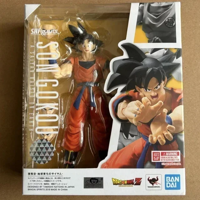 Original Bandai Dragon Ball Z SHF Son Goku 2.0 S.H. Figuarts A Saiyan Raised On Earth Action Figure Model Toys In Stock - Image 6
