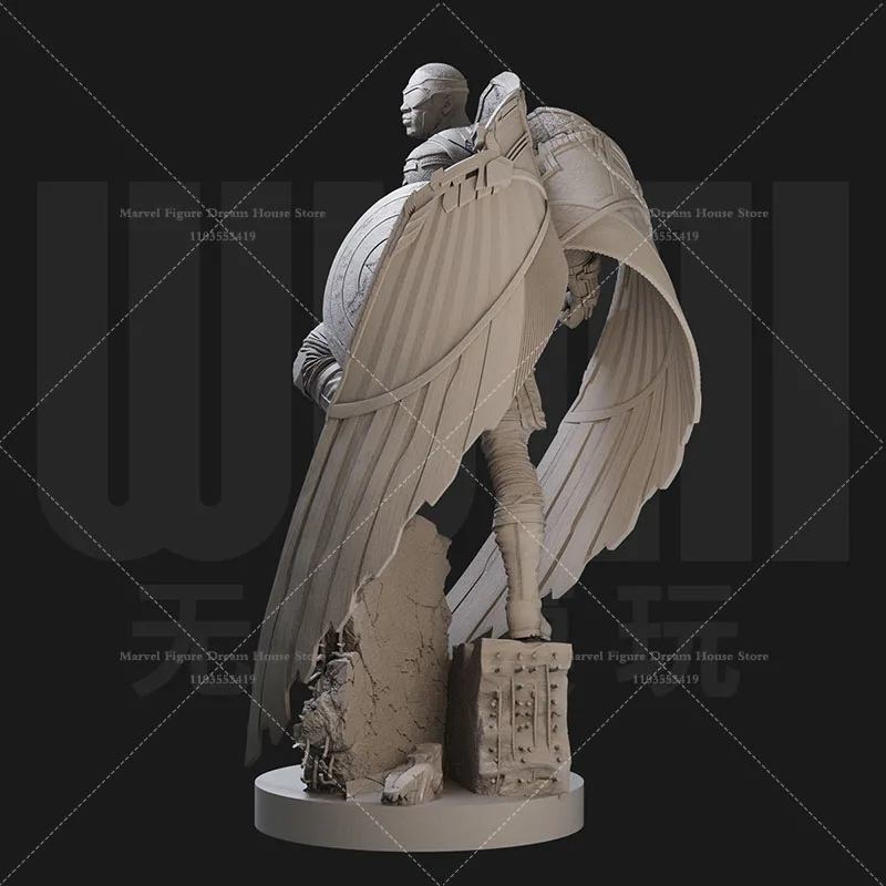 1/24 1/18 Scale Male Hero Falcon Captain America Nick Fury Elektra Daredevil  DIY Self-assembled GK 3D Resin Un-panited Dolls