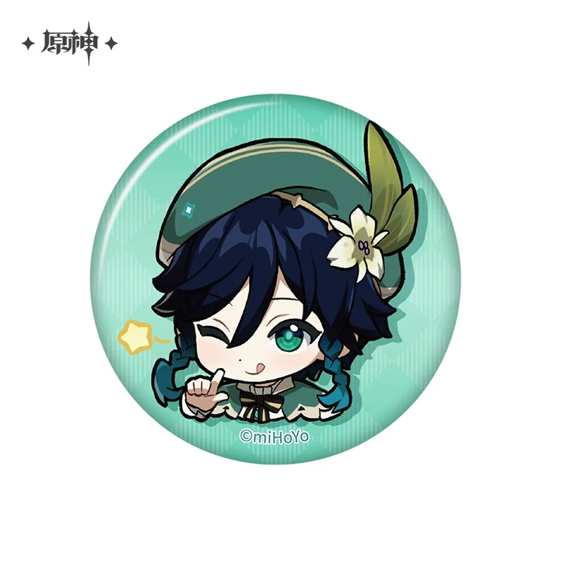 Sunsyea Official Genshin Impact Merch From miHoYo Venti Badge Anime Collection - Image 3