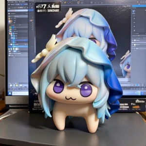 New Wuthering Waves Theshorekeeper Doro Q-Version Mini Figure Cute Anime Collectible Desktop Decor Model Ornament Toy Gift