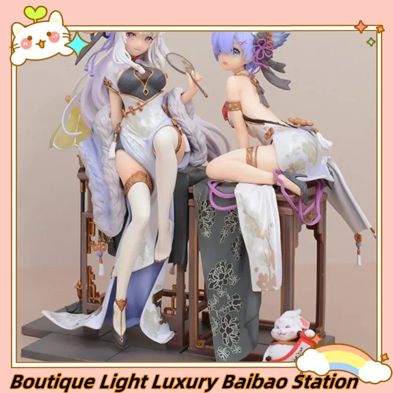 Re:Life In A Different World From Zero Rem Emilia Chinoiserie Action Figure Collectible Model Desktop Ornament Anime Gift