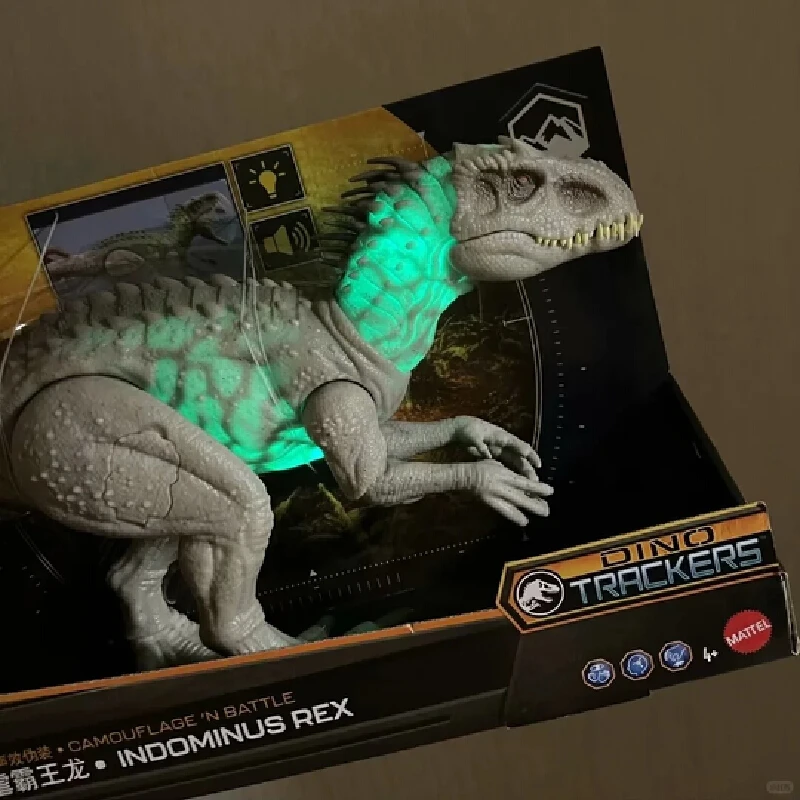 Mattel Jurassic World Indominus Rex Dinosaur Model Camouflage Attack Action Figure Realistic Light&Sound Emission Kids Toy Gift - Image 5