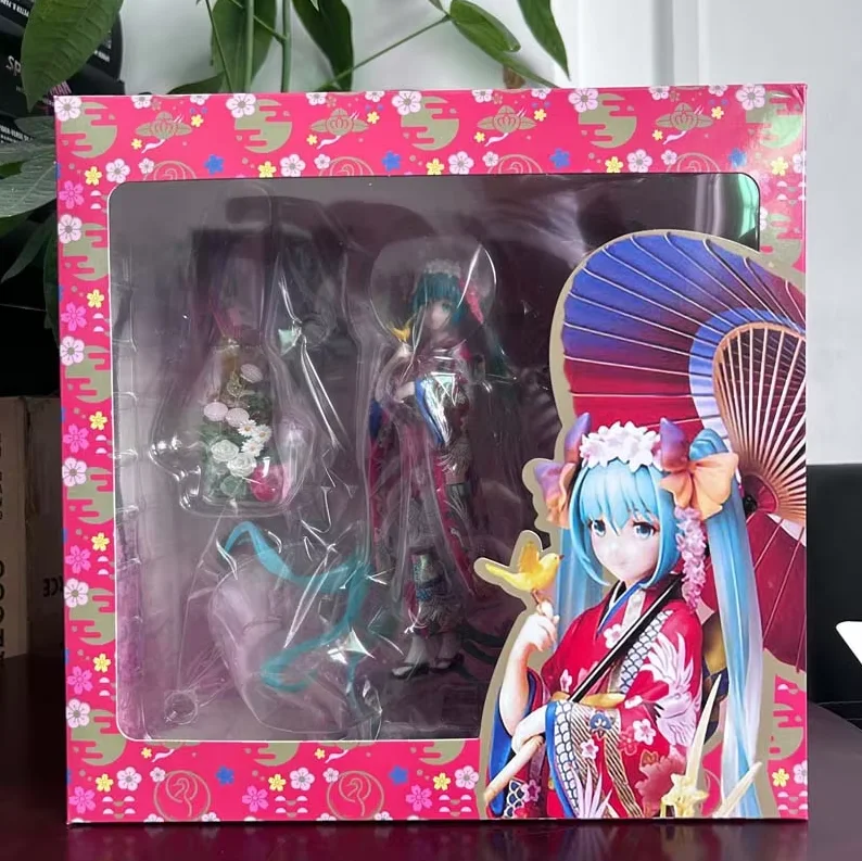 Anime umbrella Kimono Stronger Hatsune Miku Figure Girl Statue Toys Gift Kawaii Cute Doll Desktop Ornament Christmas Present - Image 8
