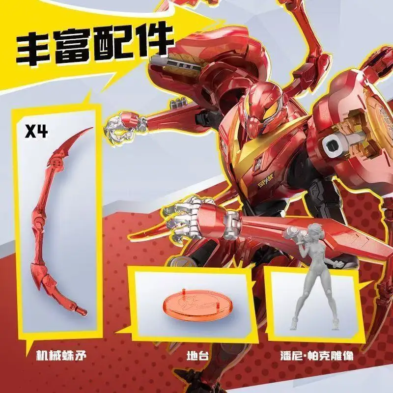 Blokees Marvel Rivals Champion Class Figures Peni Parker Suit Spider-Man Venom Action Figures Movable Toys Assembled Model Gift