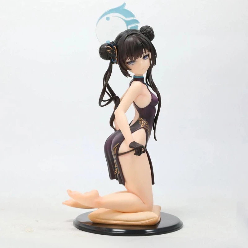 17cm Azur Lane Beautiful Girl Figure Ryuuge Kisaki Cheongsam Anime Collectible Model Pvc Desktop Ornaments Holiday Gifts Toys