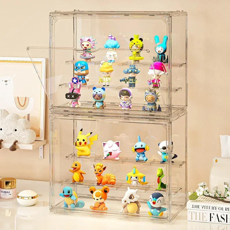 Acrylic Organizer for Collectible Figure and Blind Box Toy Large-Capacity High Definition Transparent Miniature Display Shelves