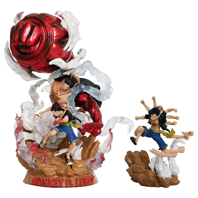 2pcs One Piece Anime Battle of Onigashima Action Figures - Supernova Three Captains Luffy Kid Law Collectible Models Gift Toy - Image 5