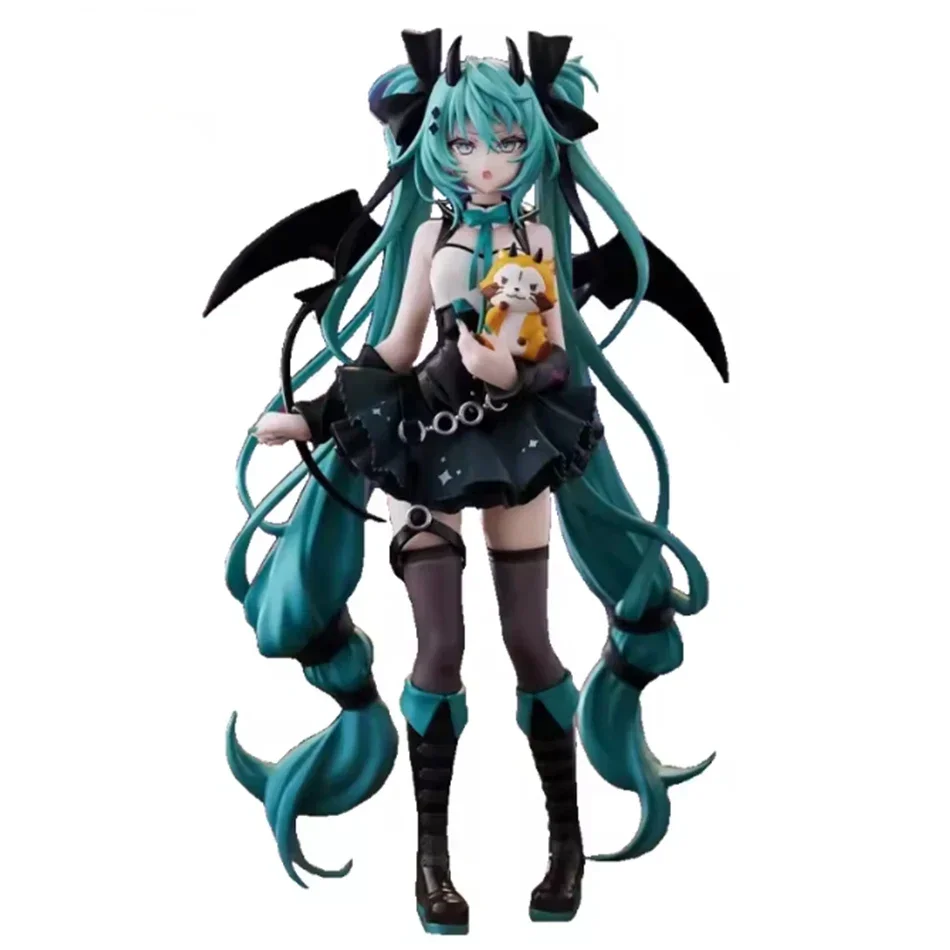 Top Selling  Anime Peripheral Ornament Hatsune Miku Little Devil Dark Angel Chuyin Handmade PVC Model  In Stock Fast Ship