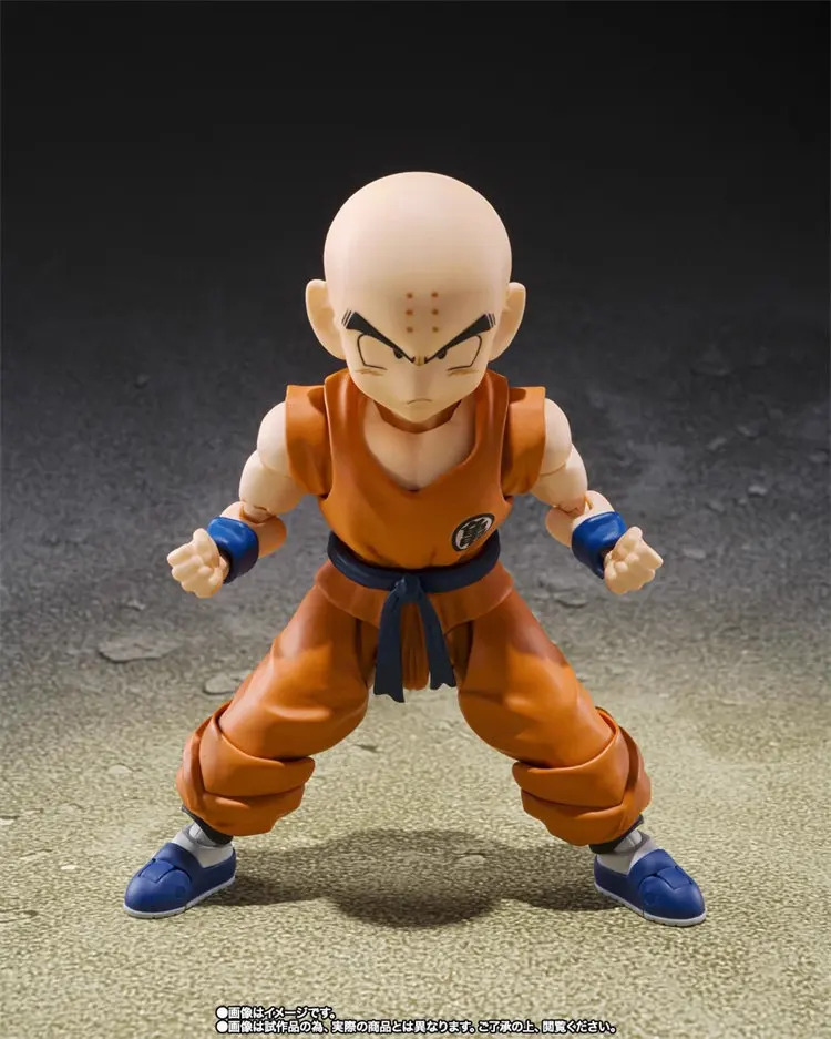 BANDAI Dragon Ball Anime Krillin S.H.Figuarts Action Figures Model Figurine Original Figuarts Decoration Toys