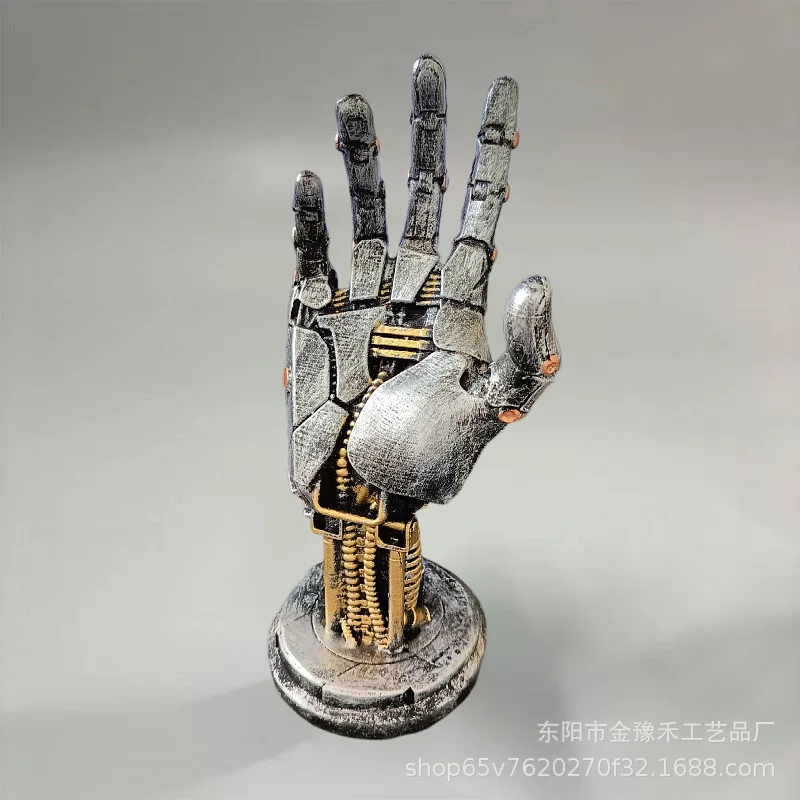 Anime Peripherals Cyberpunk Style Mechanical Arm Resin Craft Ornaments Xbox Switch Game Controller Desktop Stand