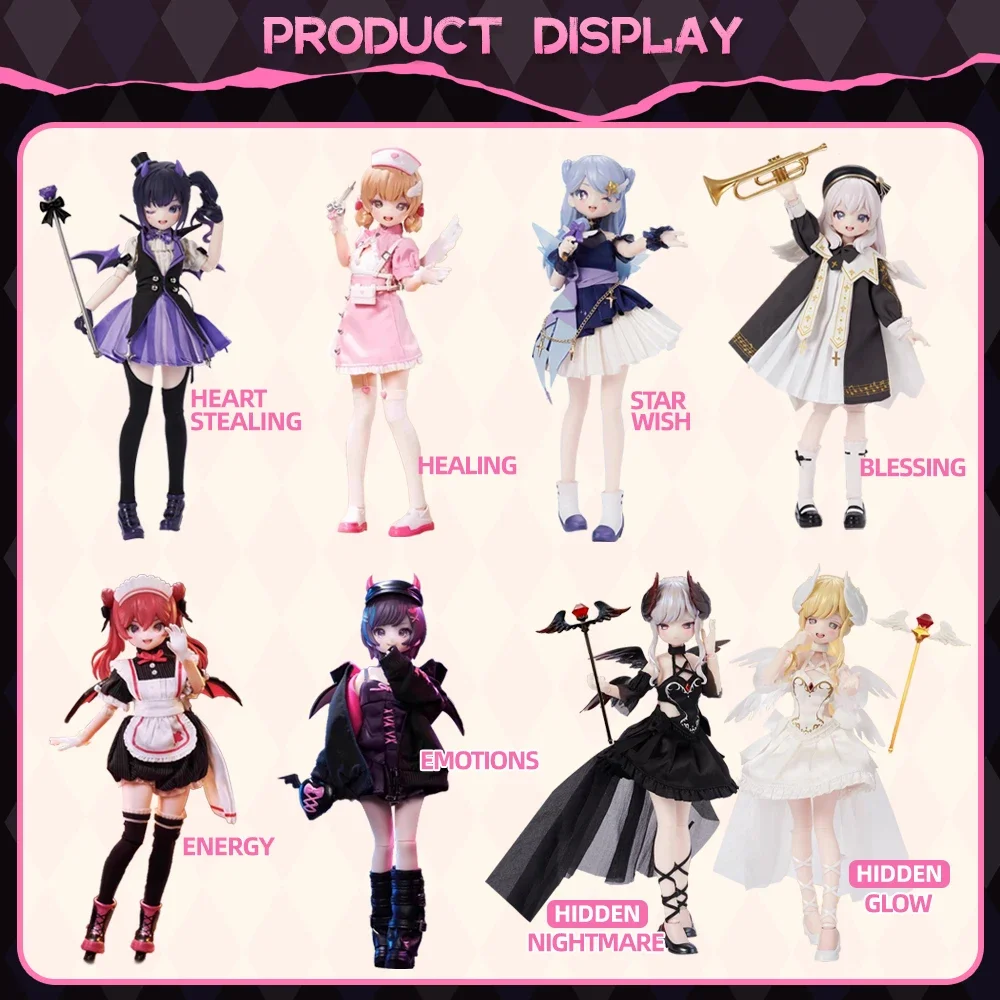 Neo Eden Glow&Nightmare MJD Action Figure Blind Box Movable joint Dolls Ornament Collectible lucky box Mystery Toy Surprise Gift