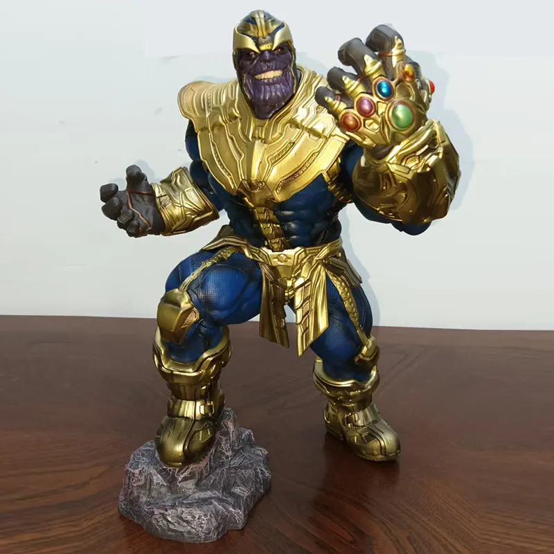 New Arrival In Stock Marvel Thanos Avengers Gk Figurine Statue Model Tabletop Decoration Perfect Holiday Surprise Gift For Boy