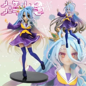 19CM Anime NGNL No Game No Life White "Figure Anime PVC Statue Anime Manga Figurine Collection Model Figure Toys Doll Kids Gifts