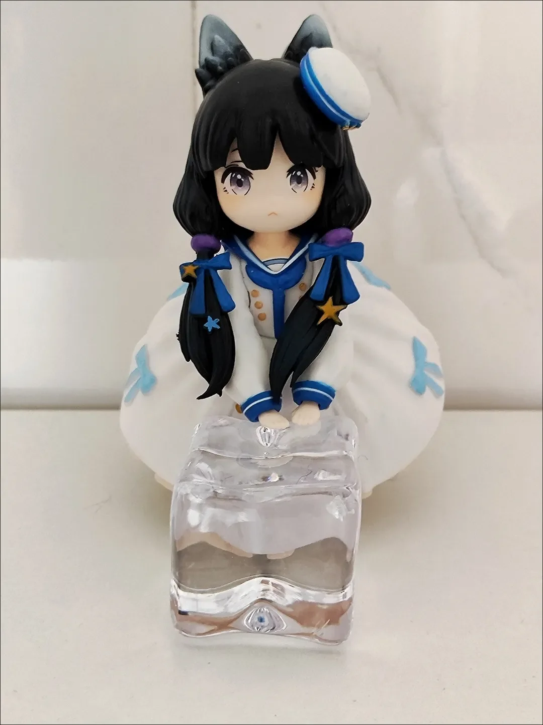 RIBOSE STAR Anime Girl Figure 12cm Cute Tabby Cat Model Tea Time Cat Tea Pot Cat PVC Decoration Model Collection Doll Kids Toys - Image 6